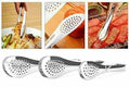 Stainless steel kitchen barbecue tongs